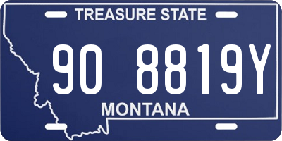 MT license plate 908819Y