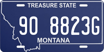 MT license plate 908823G