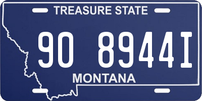 MT license plate 908944I