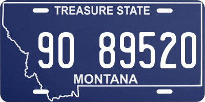 MT license plate 908952O