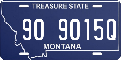 MT license plate 909015Q