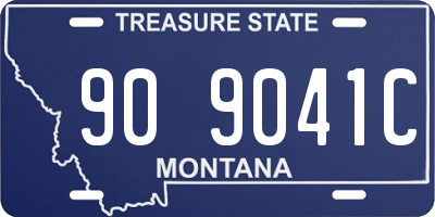 MT license plate 909041C
