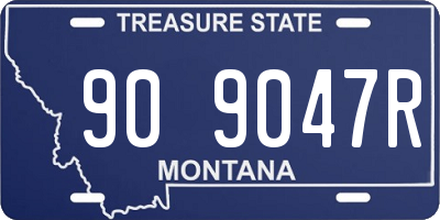MT license plate 909047R