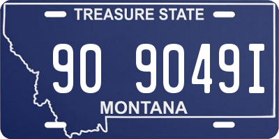 MT license plate 909049I