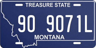 MT license plate 909071L