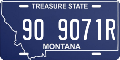 MT license plate 909071R