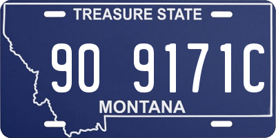 MT license plate 909171C