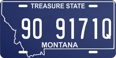 MT license plate 909171Q