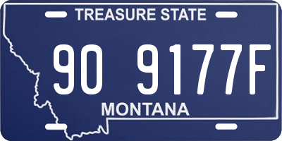 MT license plate 909177F