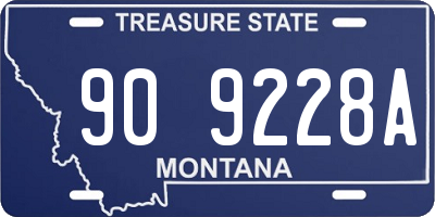 MT license plate 909228A