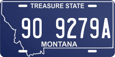 MT license plate 909279A