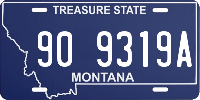 MT license plate 909319A