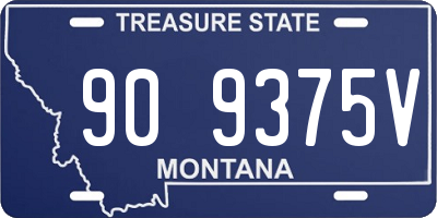 MT license plate 909375V