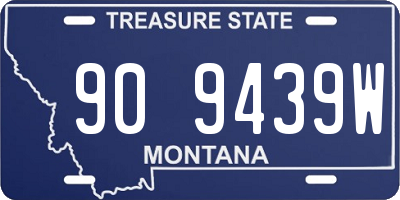 MT license plate 909439W