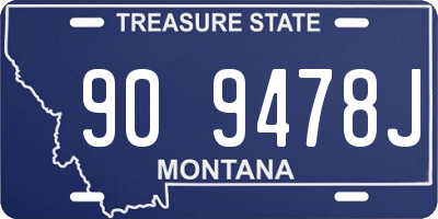 MT license plate 909478J