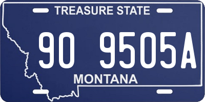 MT license plate 909505A