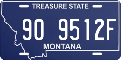 MT license plate 909512F