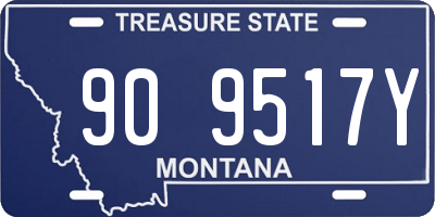 MT license plate 909517Y