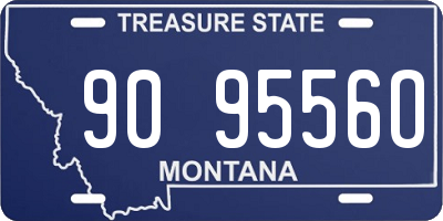 MT license plate 909556O