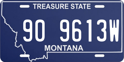 MT license plate 909613W