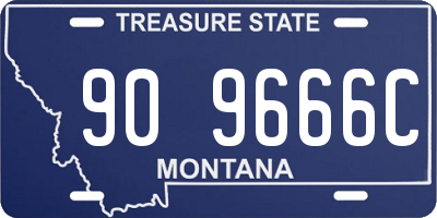 MT license plate 909666C