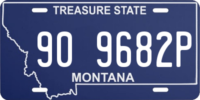 MT license plate 909682P