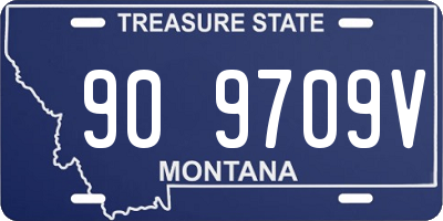 MT license plate 909709V