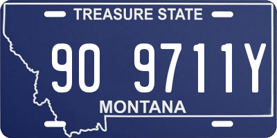 MT license plate 909711Y