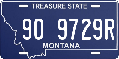 MT license plate 909729R