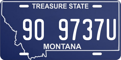 MT license plate 909737U