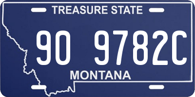 MT license plate 909782C