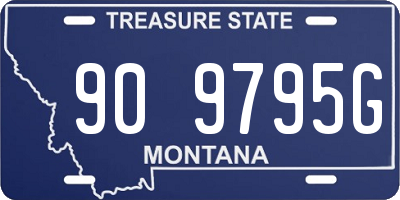 MT license plate 909795G