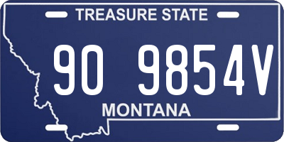MT license plate 909854V
