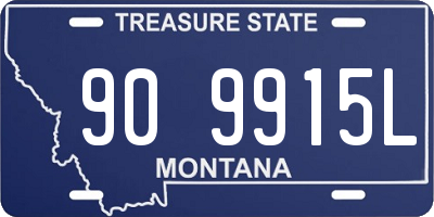 MT license plate 909915L