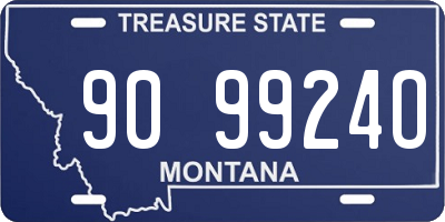 MT license plate 909924O