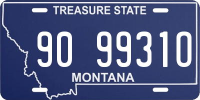 MT license plate 909931O