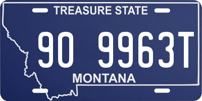 MT license plate 909963T