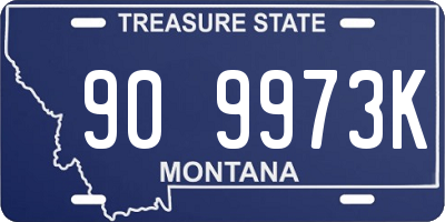 MT license plate 909973K