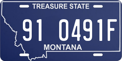 MT license plate 910491F