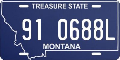 MT license plate 910688L