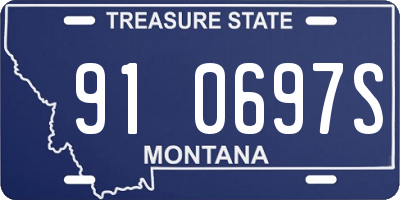 MT license plate 910697S