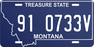 MT license plate 910733V