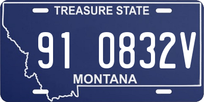 MT license plate 910832V