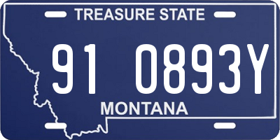 MT license plate 910893Y