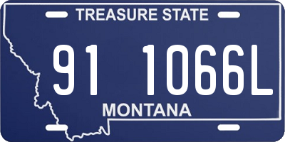 MT license plate 911066L