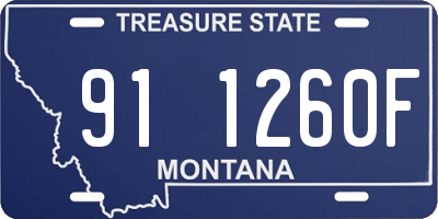 MT license plate 911260F