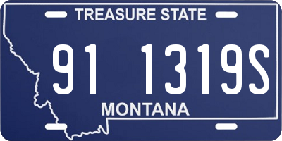 MT license plate 911319S
