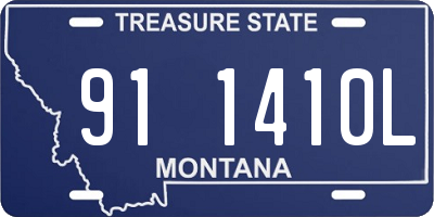 MT license plate 911410L