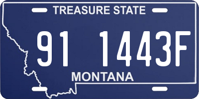 MT license plate 911443F