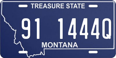 MT license plate 911444Q